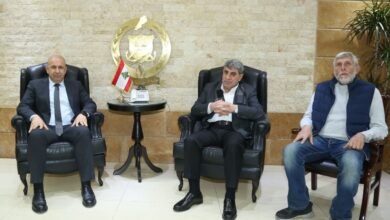 المدير العام للدفاع المدني يستقبل السيدين بسام طليس وعلي عباس