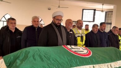 تشييع المسعف الشهيد حسين محمود سلطان في صور