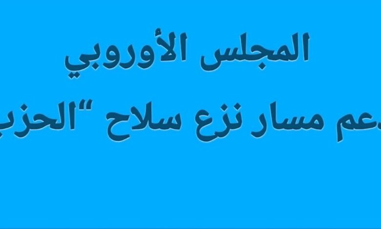 المجلس الأوروبي: ندعم مسار نزع سلاح “الحزب”