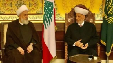 العلامة الخطيب تلقى إتصالاً من المفتي دريان