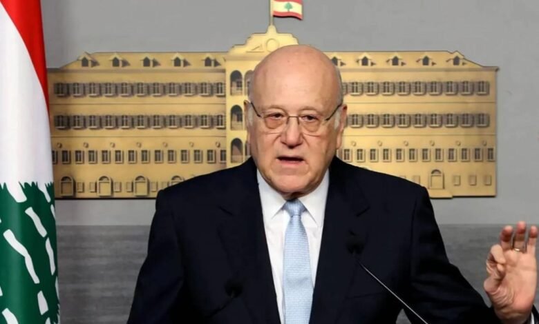 ميقاتي يدين التعرض لرئاسة مجلس الوزراء