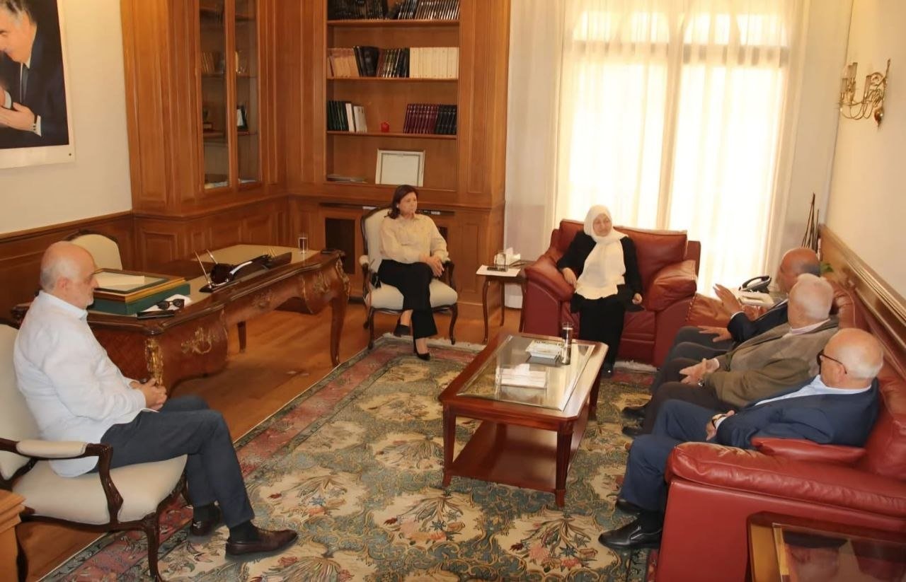 بهية الحريري تلتقي العميد حرب والقاضي الزين ووفداً من روتاري صيدا