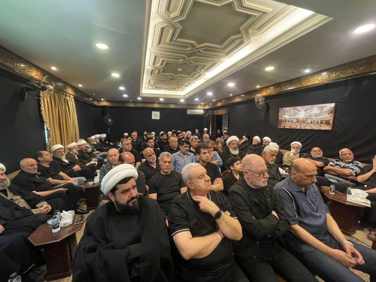 مجلس اليوم الخامس في مكتب سماحة السيد السيستاني (دام ظله) بحضورٍ علمائي واجتماعي حاشد.