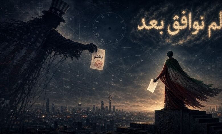 ‏نَفيٌ يتكلّم باسم أمة: في المعنى الفلسفي لرفض إيران «وثيقة التفاهم» مع أميركا.