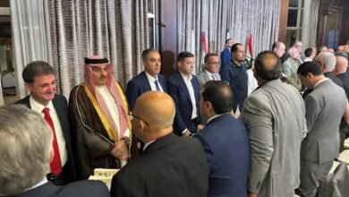 الحاج فادي يونس يلبي دعوة عشاء لرابطة شباب البقاع الغربي وراشيا.