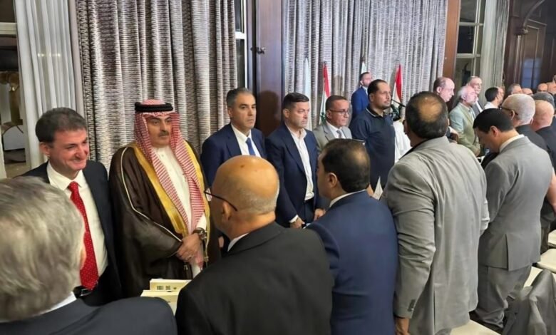 الحاج فادي يونس يلبي دعوة عشاء لرابطة شباب البقاع الغربي وراشيا.