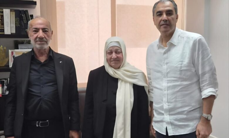 السيدة بهية الحريري تستقبل فادي يونس و دمر المقداد