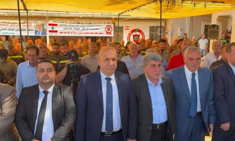 احتفال بتسلّم سيارة إسعاف هبة لمركز الدفاع المدني في اللبوة – قضاء بعلبك