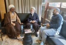 وفد من مكتب القضاء الشرعي في مؤسسة المرجع فضل الله يزور مكتب المرجع اليعقوبي في لبنان