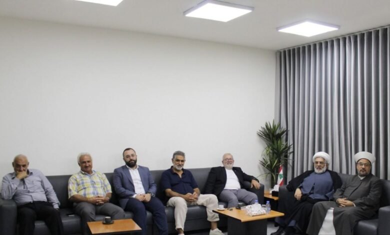 وفد من اللقاء الوطني يزور الأمانة العامة للجماعة الإسلامية في بيروت