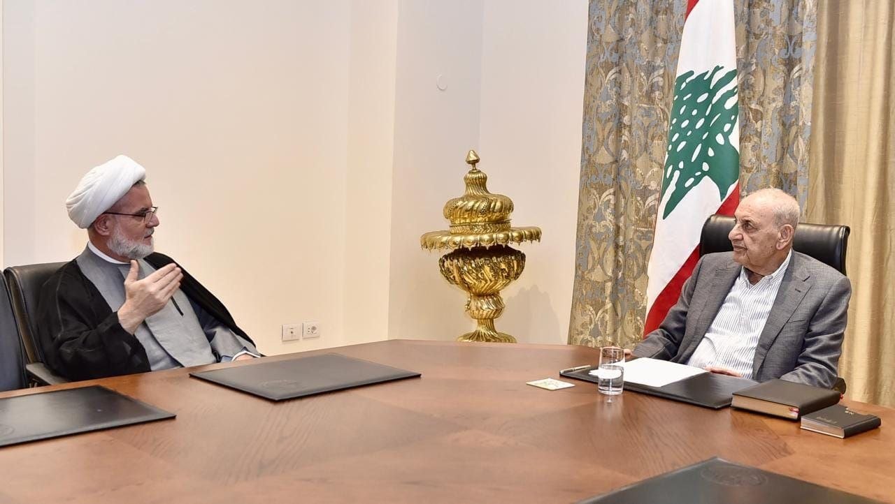 الرئيس نبيه بري تابع الاوضاع العامة والمستجدات خلال استقباله وزير المال، النائب وائل ابو فاعور، والمفتي أحمد طالب.